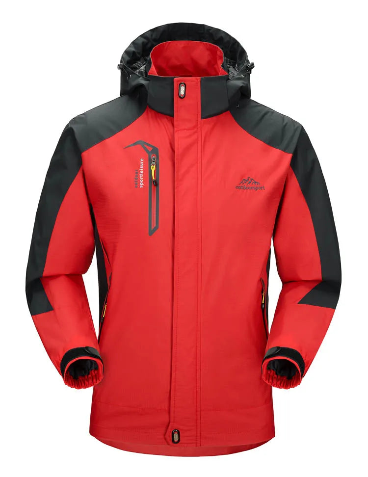 Veste coupe-vent imperméable TRVLWEGO Rouge
