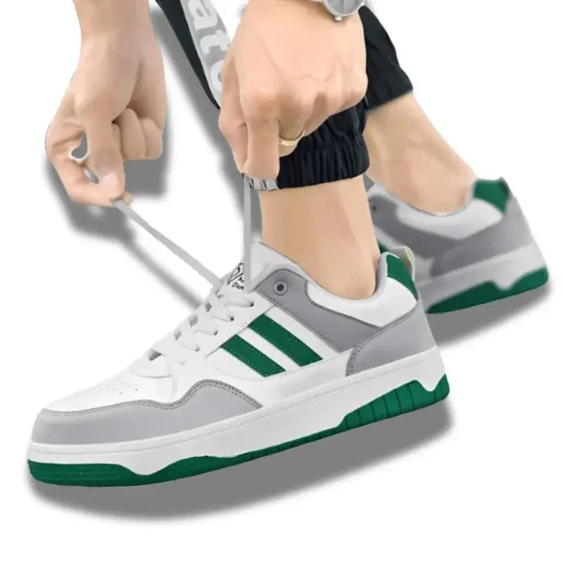 HUIDUN - Chaussures de sécurité en cuir pour Homme Vert