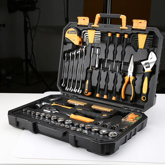 DEKO Coffret Outils 128/196 Pcs Réparations Rapides Avec Boîte Rigide