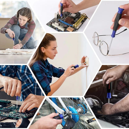 WORKPRO Jeu de Tournevis Magnétiques 15 Pièces Grip Antidérapant Phillips Pozi