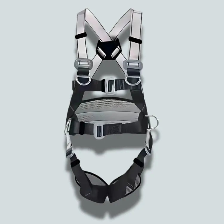 Kit harnais complet avec mousqueton Harnais noir et gris activit avec besoins ceinture complet confort corde couleurs curit escalade fabriqu fiable garantit harnais hauteur lors mousqueton optimale points pour protection quip toutes travail travaux votre vous