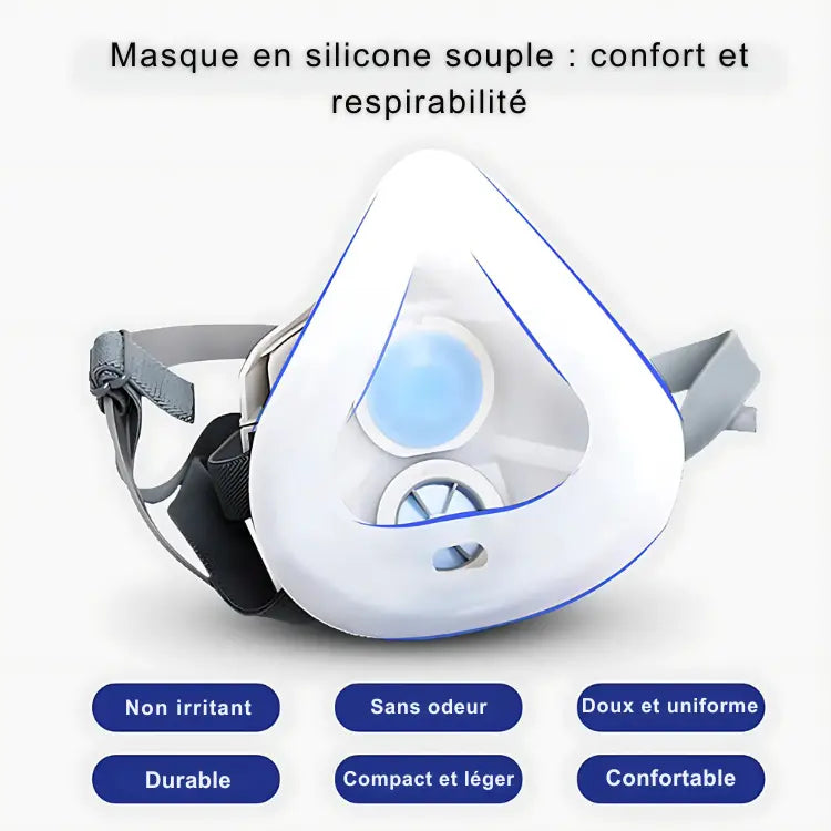 Masque de protection respiratoire ergonomique PM2.5 20pcs activit autres bien confort cotton dust ergonomique expiration face facilement filter filtres fines half mask masque parfaitement particules pendant permet plus polluants pour poussi proof prot protection rempla respiratoire respirator respirer rieur sans sant valve visage votre vous