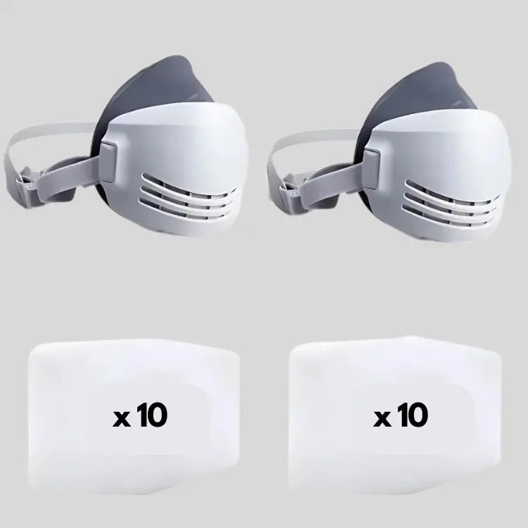 Masque de protection respiratoire ergonomique PM2.5 2 Masque 20 filtres ( Gris ) 20pcs activit autres bien confort cotton dust ergonomique expiration face facilement filter filtres fines half mask masque parfaitement particules pendant permet plus polluants pour poussi proof prot protection rempla respiratoire respirator respirer rieur sans sant valve visage votre vous