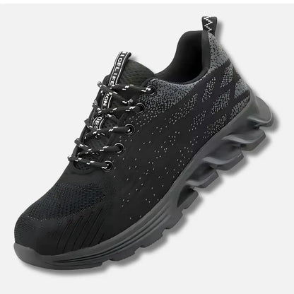 NICELIFE - Baskets de sécurité antistatiques Gris acier antistatique antistatiques automne baskets caoutchouc confort curit doublure durable elles embout hiver maille nicelife pour printemps protection respirante rieure saison saisons semelle style sécurité toutes