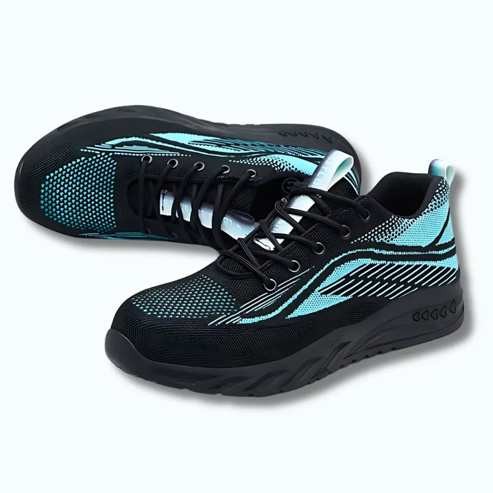 QYL-B - Baskets de sécurité ventilées acier avec baskets caoutchouc certifi chauds confort curit dans doublure durable elles embout environnements journ long maille optimale pour protection riau rieur rieure semelle sécurité travail tricot ventil volant