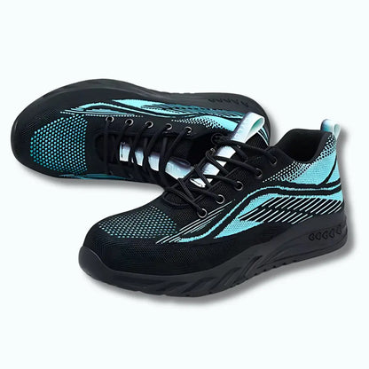 QYL-B - Baskets de sécurité ventilées acier avec baskets caoutchouc certifi chauds confort curit dans doublure durable elles embout environnements journ long maille optimale pour protection riau rieur rieure semelle sécurité travail tricot ventil volant