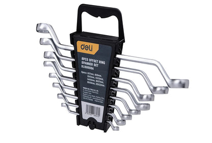 Deli Jeu De Clés Mixtes À Cliquet 8 Pièces Accès Zones Étroites 6 À 22 Mm - Manuzen