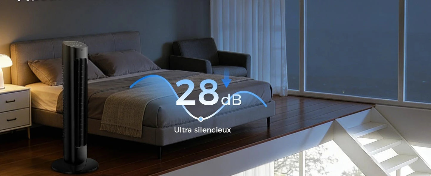 Ventilateur Sans Pales 80 Cm Avec Télécommande Silencieux
