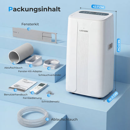 Climatiseur Mobile 14000 BTU Refroidissement Déshumidification Pièces 100 m3