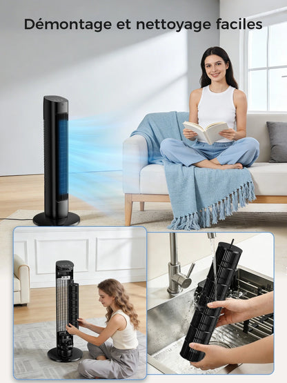 Ventilateur Sans Pales 80 Cm Avec Télécommande Silencieux