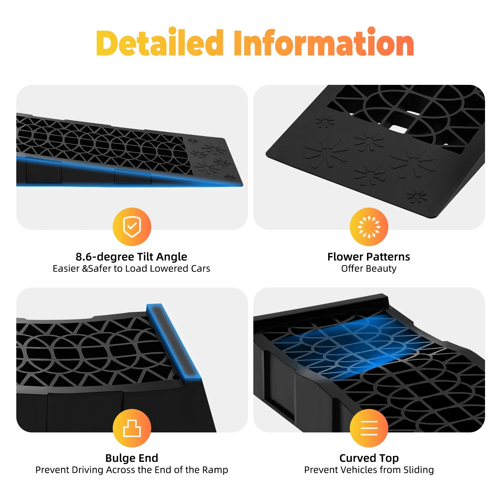 Rampes De Service Auto 2 Pièces Levage Stable 5 T Compatibles Voiture Camion