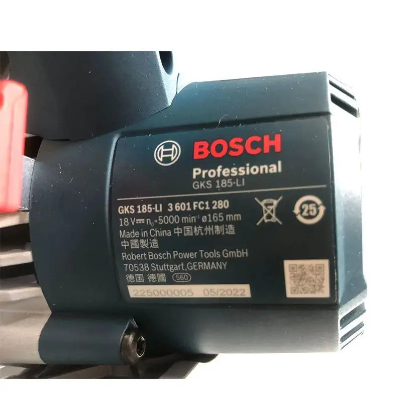 Bosch GKS 185-LI Scie Circulaire Sans Fil Professionnelle, 18V, 165mm - Manuzen