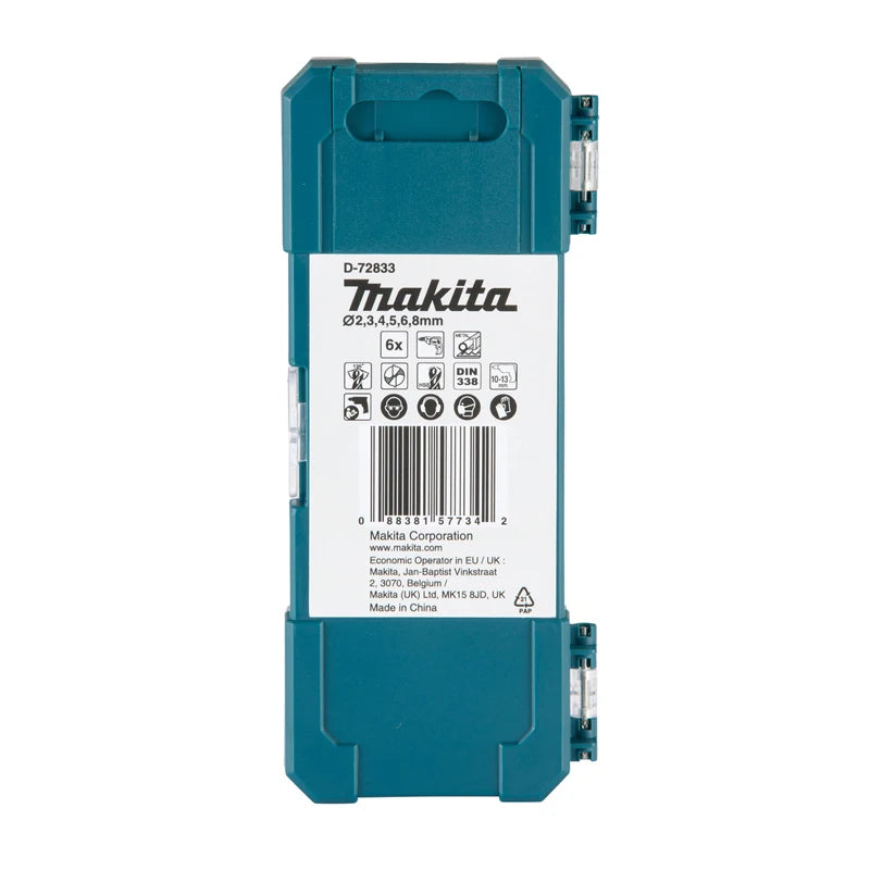 Makita Jeu Forets HSS Métal Et Bois Performance Durable Hélicoïdaux Tailles