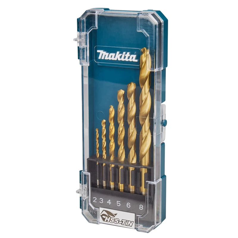 Makita Jeu Forets HSS Métal Et Bois Performance Durable Hélicoïdaux Tailles