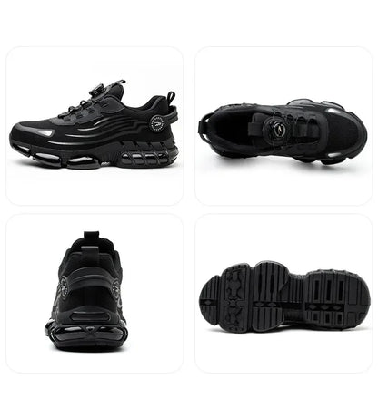 Chaussures De Sécurité À Bouton Rotatif Unisexe Embout Acier 37-48