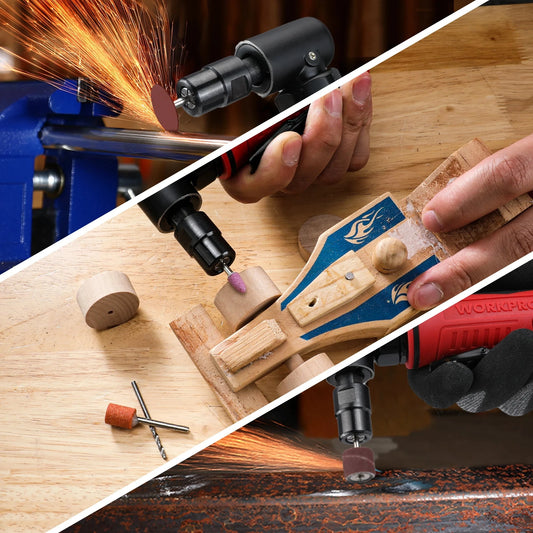 Meuleuse Droite Pneumatique Pro Haute Vitesse 20000 Tr Min Pinces 3 Et 6 Mm