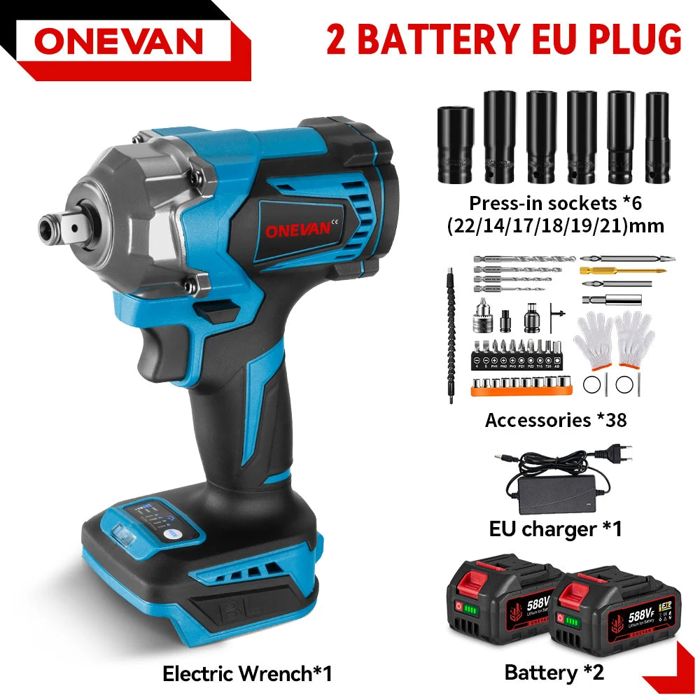 ONEVAN Clé À Chocs Brushless Couple 1200 Nm Emmanchement 1 2 Pour Makita 18V 2 Batteries-44Pcs set 1 2 pouce 1200 nm 1200w 18v 6800 rpm 7200 ipm _Hi_chtgptapp_optimised_this_description-generator _Hi_chtgptapp_optimised_this_seo-meta-description _Hi_chtgptapp_optimised_this_seo-meta-title _Hi_chtgptapp_optimised_this_tags-generator _Hi_chtgptapp_optimised_this_title-generator batterie incluse bricolage brushless clé à chocs couple élevé desserrage dtw500 makita compatible sans fil serrage