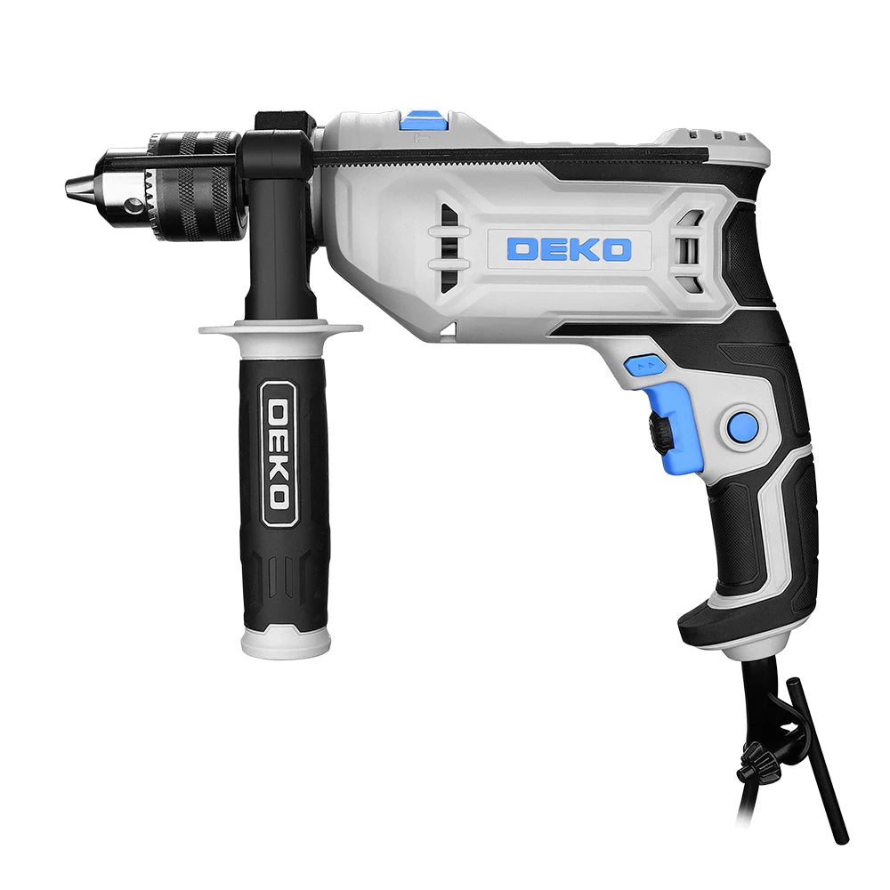 DEKO Perceuse À Percussion Pro 220 V - Perçage Rapide - 2 Fonctions DKID13XL65G UE Espagne