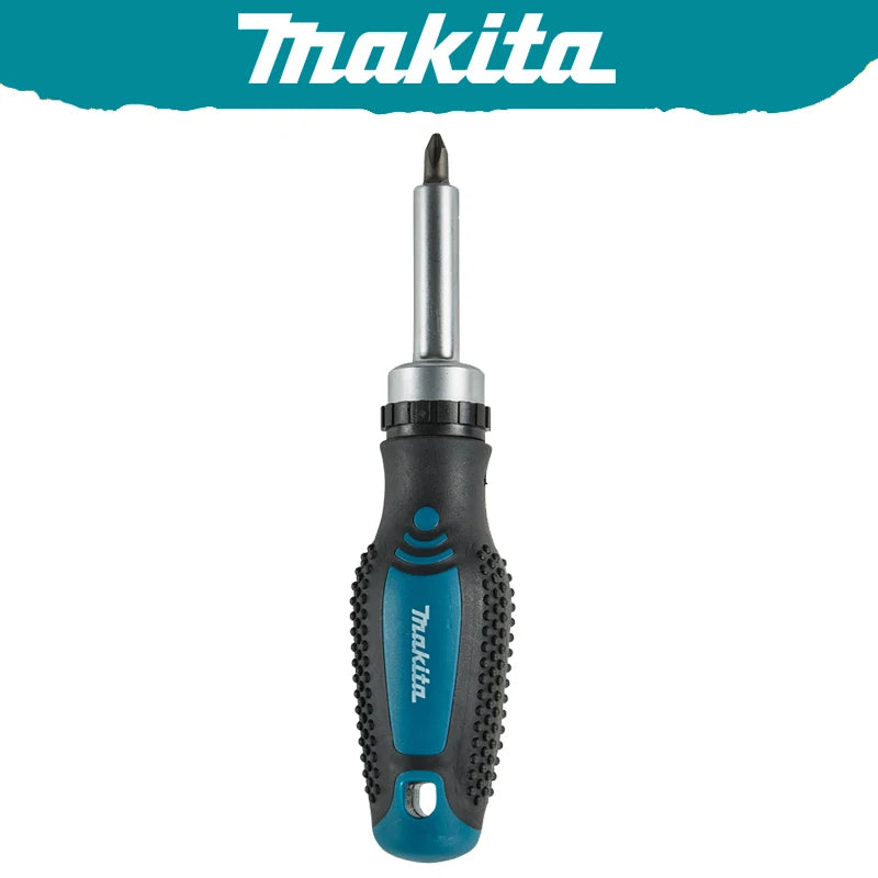 Tournevis Magnétique Cliquet Makita D58833 Embouts Remplaçables et Antidérapant D-58833