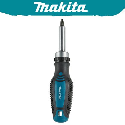 Tournevis Magnétique Cliquet Makita D58833 Embouts Remplaçables et Antidérapant D-58833