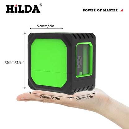 Hilda Mini Niveau Laser 2 Lignes Auto-Nivelant, Précision Pro, USB