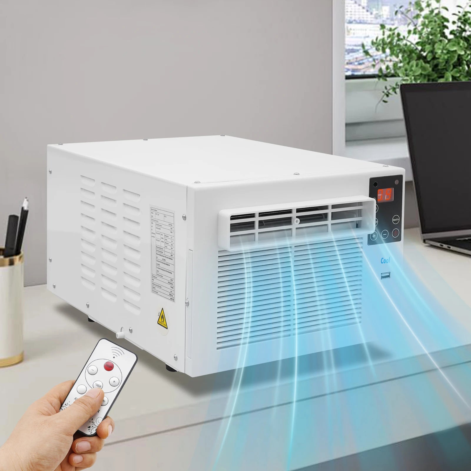 Climatiseur Portable 1900BTU 280W Avec Télécommande Pour Maison