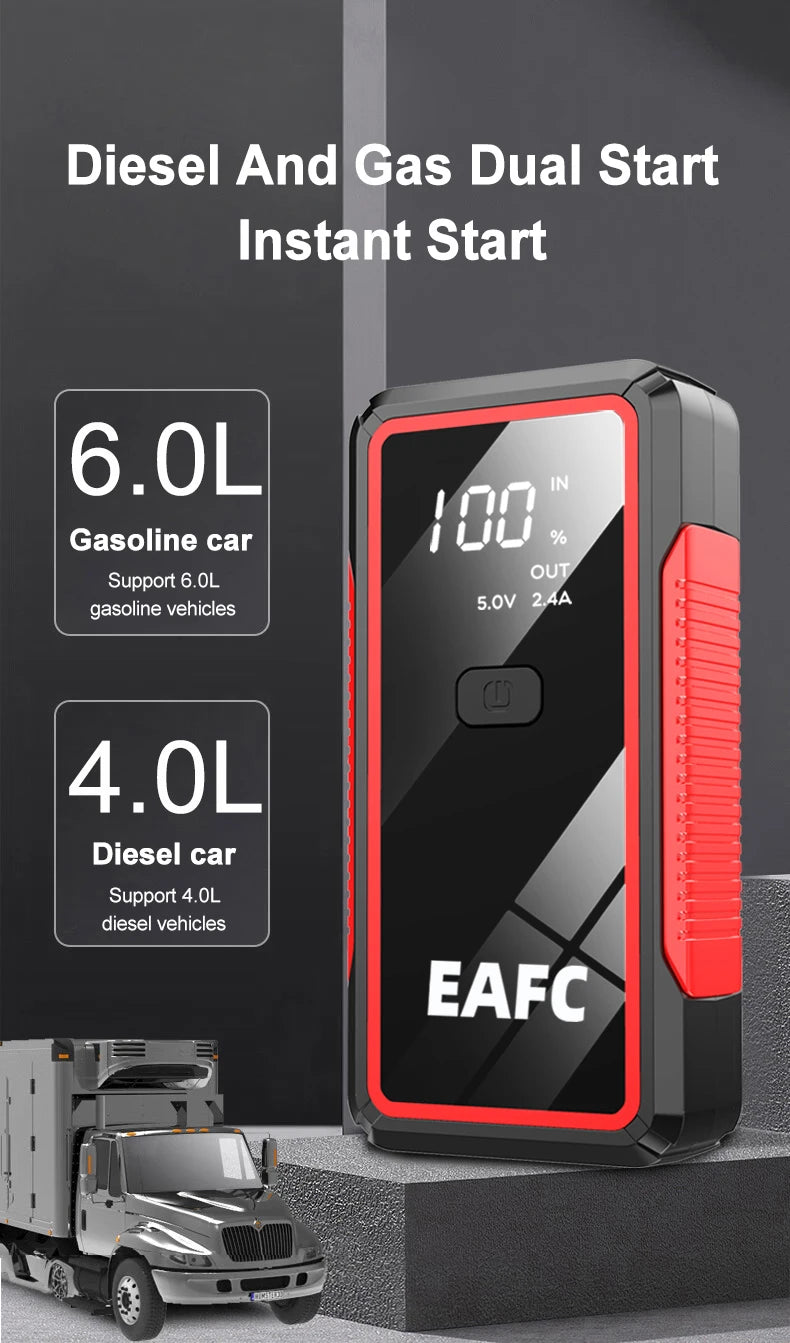 Booster de démarrage voiture 12 V – 600 à 2 000 A