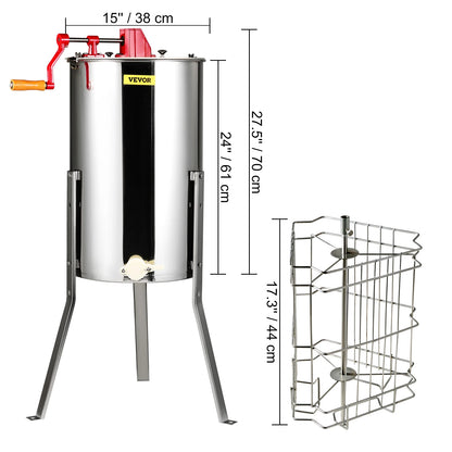 Extracteur Manuel D Apiculture En Acier Inoxydable Efficace Pour Cadres