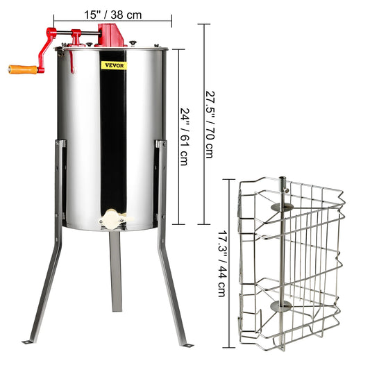 Extracteur Manuel D Apiculture En Acier Inoxydable Efficace Pour Cadres