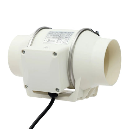 Ventilateur De Conduit 100 Mm 220 V Blanc Pour Salle De Bain