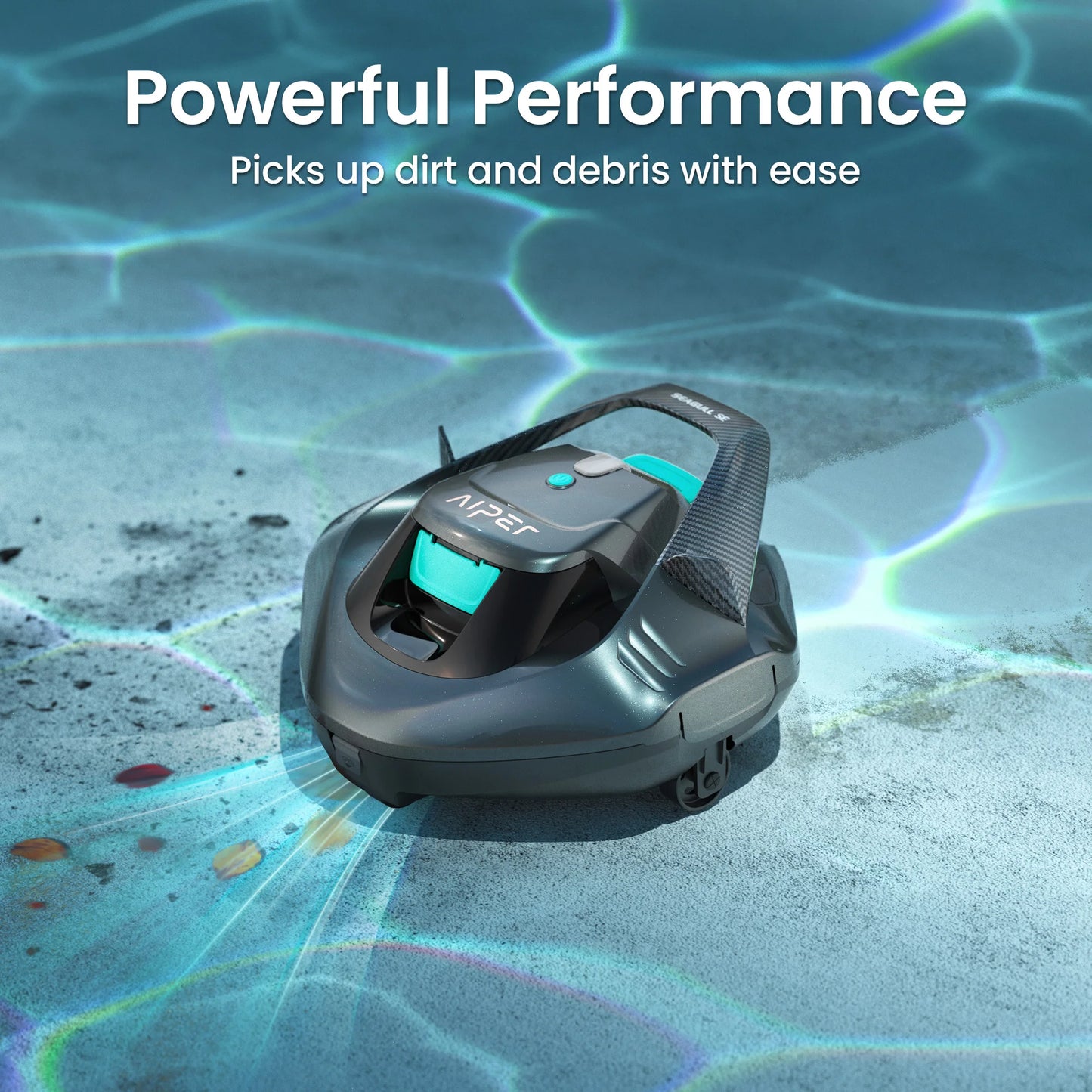 Aiper Nettoyeur De Piscine Robotisé Sans Fil Seagull Autonomie 90 Minutes