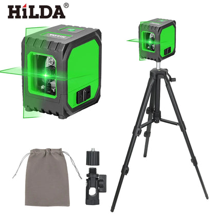 Hilda Mini Niveau Laser 2 Lignes Auto-Nivelant, Précision Pro, USB TMHH132