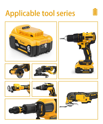 Batterie Waitley 18V Dewalt Liion Autonomie Prolongée BMS Compatibilité 18V 20V