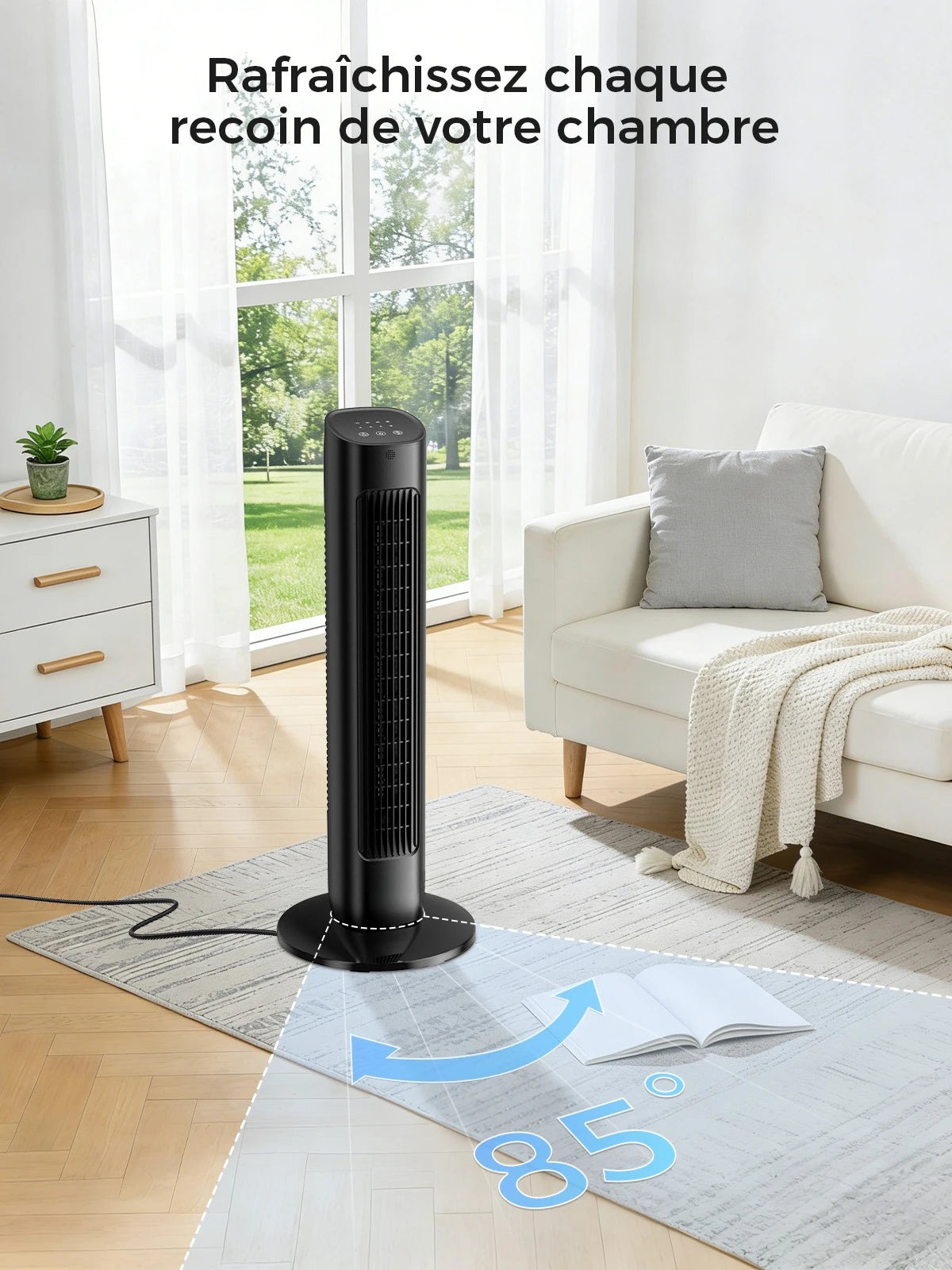 Ventilateur Sans Pales 80 Cm Avec Télécommande Silencieux