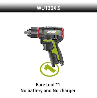 Worx WU130X Visseuse-Perceuse 12V 40 Nm Brushless - Couple Fort Li-Ion WU130X-9
