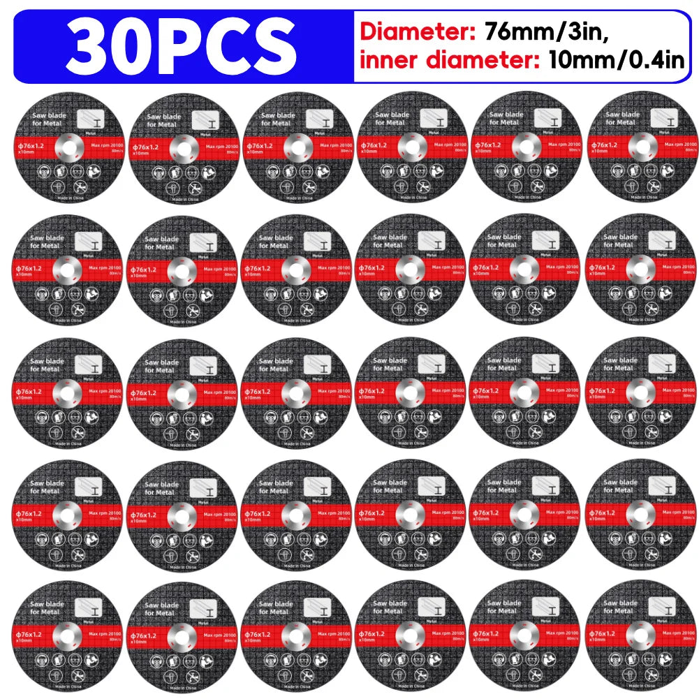 Lame de Scie Électrique 76mm pour Métal Disque de Coupe Rotatif 30PCS Espagne