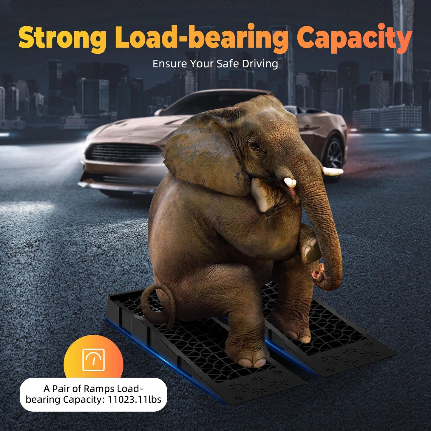 Rampes De Service Auto 2 Pièces Levage Stable 5 T Compatibles Voiture Camion