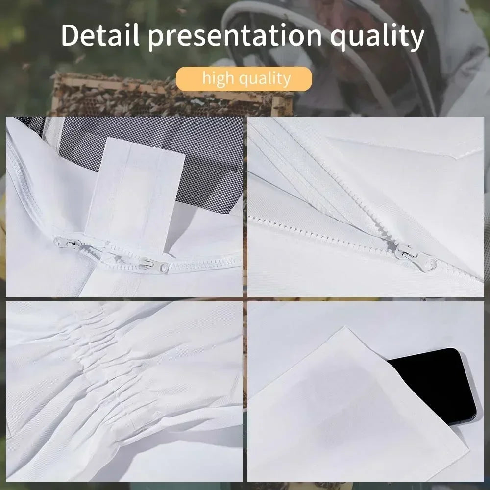 Combinaison Apiculture Coton Anti Piqûres Avec Voile Intégral