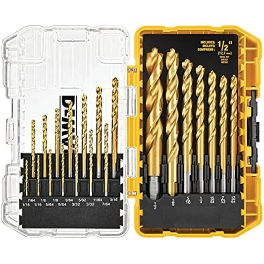 Jeu De Forets Dewalt DW1361 21 Pièces Revêtement Titane Pour Outils Électriques