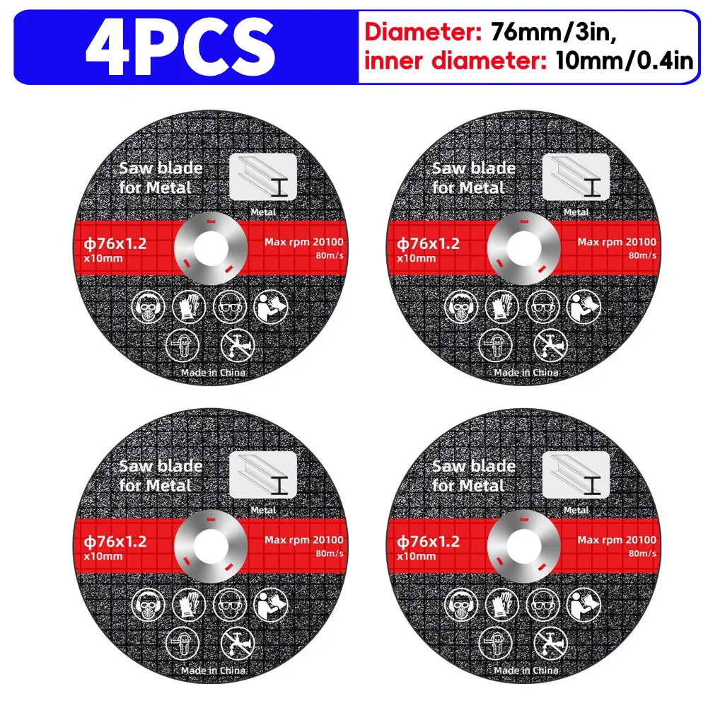 Lame de Scie Électrique 76mm pour Métal Disque de Coupe Rotatif 4PCS Espagne