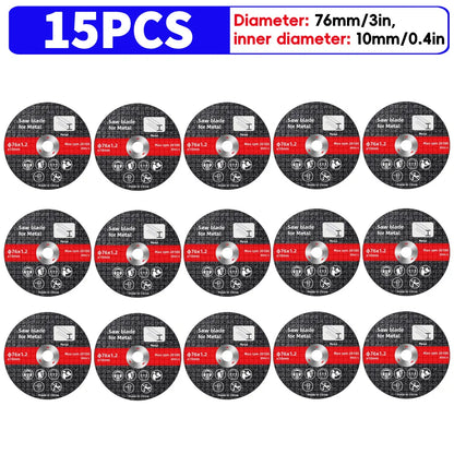 Lame de Scie Électrique 76mm pour Métal Disque de Coupe Rotatif 15PCS Espagne