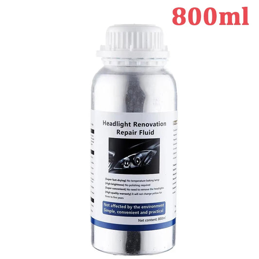 Liquide Polissant Phares Auto Restaure Clarté et Protège Polymère 800ml