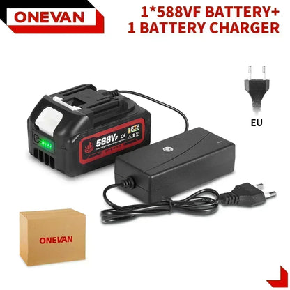 ONEVAN Batterie 18V Li Ion Haute Capacité Indicateur Charge Makita 1 588VF 1 Charger-A as show 18v _Hi_chtgptapp_optimised_this_description-generator _Hi_chtgptapp_optimised_this_seo-meta-description _Hi_chtgptapp_optimised_this_seo-meta-title _Hi_chtgptapp_optimised_this_tags-generator _Hi_chtgptapp_optimised_this_title-generator batterie 18v ce haute capacité indicateur charge lithium ion makita onevan outil 18v tension 18v