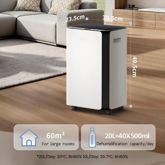 Déshumidificateur Portable 20L Humilabs OL20BD068CF Filtre Amovible