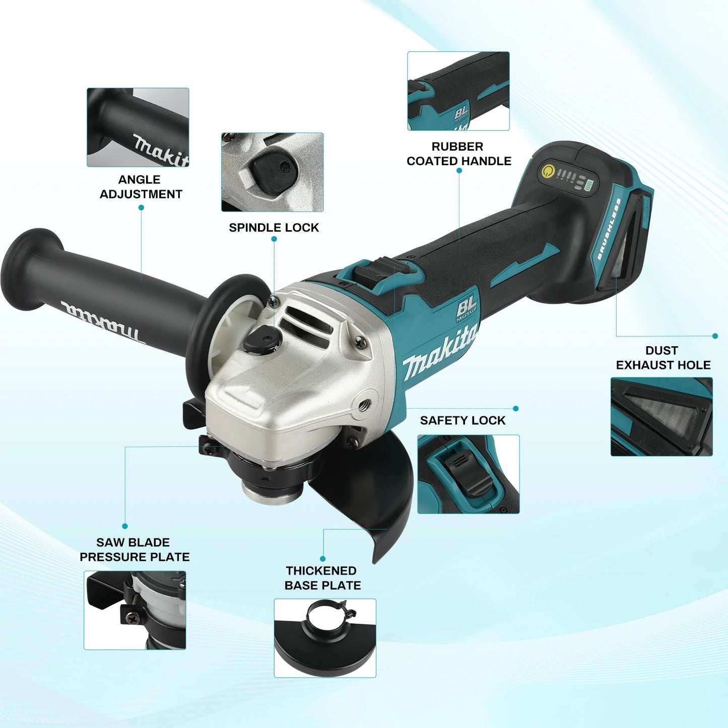 Makita DGA506 18V Meuleuse D'Angle 125 Mm Sans Balais Puissante Coupe Métal LXT 125 mm 18v _Hi_chtgptapp_optimised_this_description-generator _Hi_chtgptapp_optimised_this_seo-meta-description _Hi_chtgptapp_optimised_this_seo-meta-title _Hi_chtgptapp_optimised_this_tags-generator _Hi_chtgptapp_optimised_this_title-generator batterie non incluse compatible lxt coupe métal disque 125 makita meulage meuleuse d'angle métal outillage pro plateforme 18v puissante sans balais tronçonnage électrique