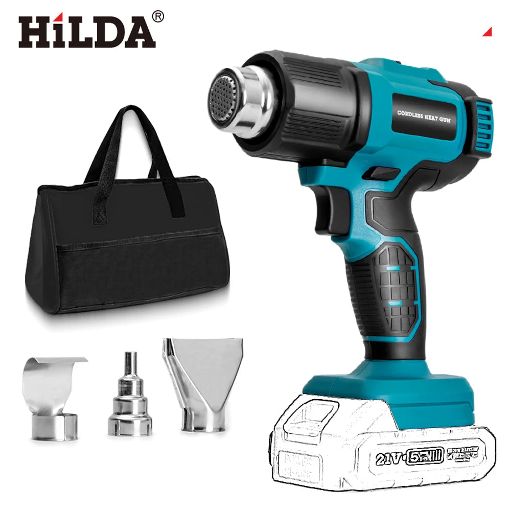 HILDA Pistolet À Air Chaud Sans Fil Chauffe Rapide Compatible Makita Sans batterie AB272 21v _Hi_chtgptapp_optimised_this_description-generator _Hi_chtgptapp_optimised_this_seo-meta-description _Hi_chtgptapp_optimised_this_seo-meta-title _Hi_chtgptapp_optimised_this_tags-generator _Hi_chtgptapp_optimised_this_title-generator batterie bricolage chauffe rapide compatible makita décapage peinture décapeur thermique gaine thermo hilda métal pistolet air chaud pvc sans fil soudure plastique usage professionnel