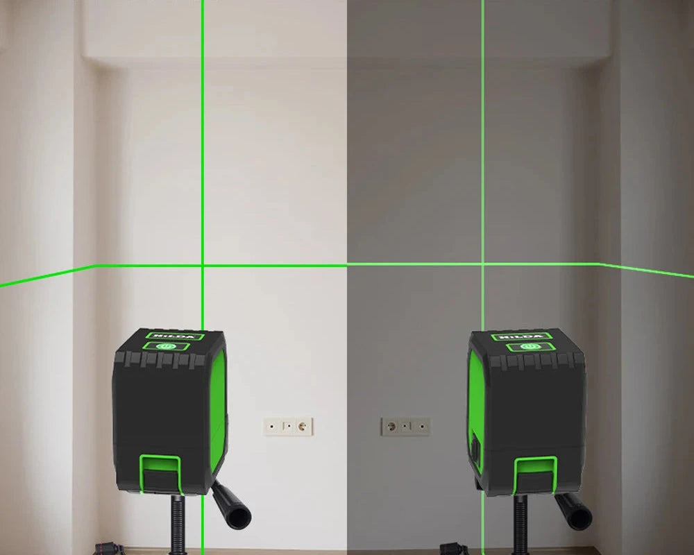 Hilda Mini Niveau Laser 2 Lignes Auto-Nivelant, Précision Pro, USB