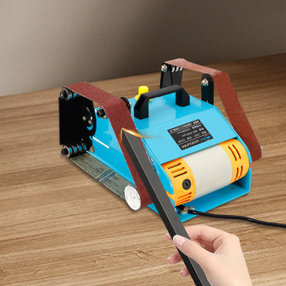 Ponceuse à bande double tête 950 W – angle réglable