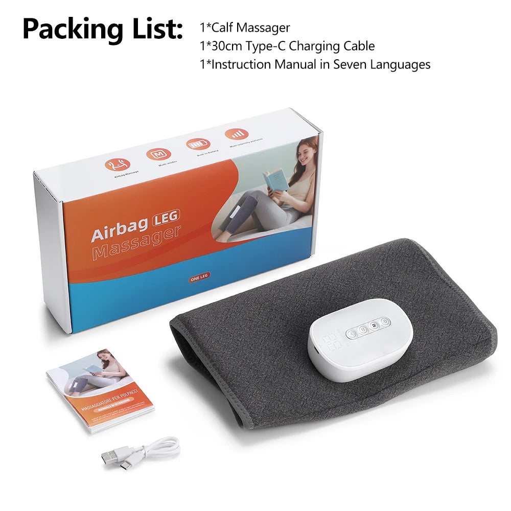 Masseur de mollets sans fil – compression d’air et chaleur