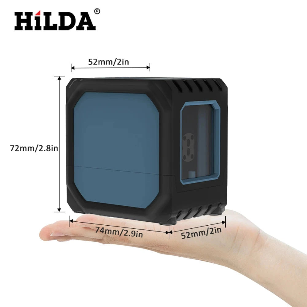 Hilda Mini Niveau Laser 2 Lignes Auto-Nivelant, Précision Pro, USB